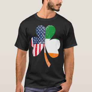 USA Flag US Irish Flag Gifts Ireland  T-Shirt