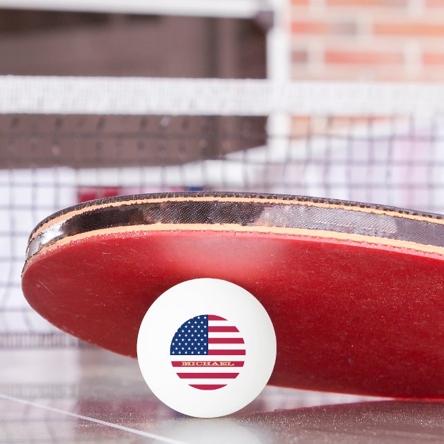USA Flag US Patriotic Table Tennis Beer Ping Pong Ping Pong Ball (USA Flag US Patriotic Table Tennis Beer Ping Pong Ping Pong Ball)