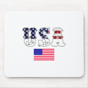 Usa Flag-Usa-Flag-America-American-American Flag Mouse Mat