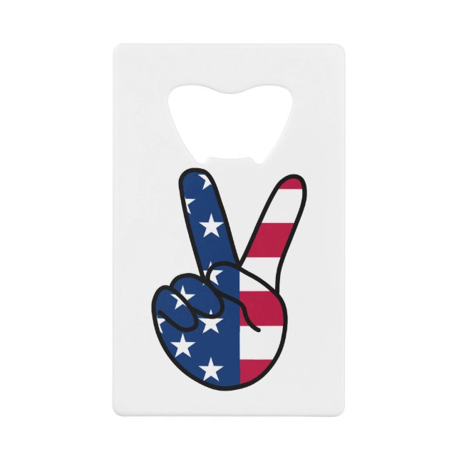 USA Flag V Sign (Front)