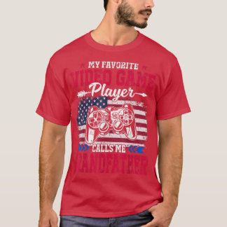 USA Flag Video Game Player Calls Me Grandfather 4t T-Shirt