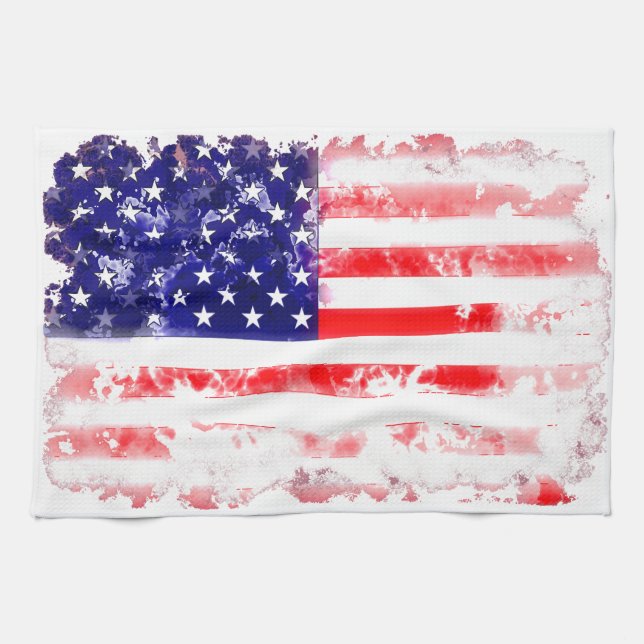 USA FLAG WASH TEA TOWEL (Horizontal)