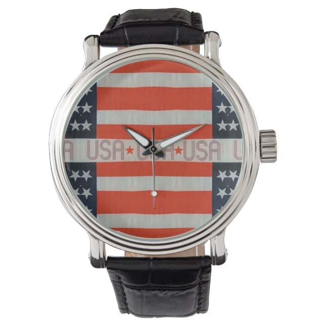 USA Flag Watch (Front)