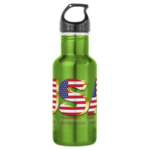 USA Flag Water Bottle