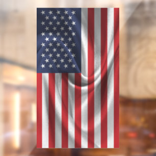 USA Flag Window Cling