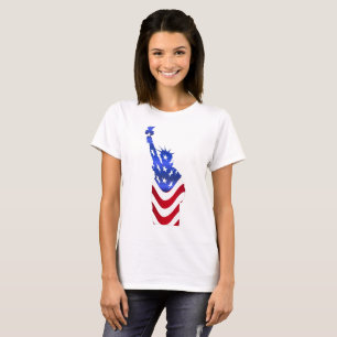 Usa Flag Women's Basic T-Shirt