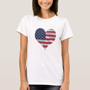 USA Flag Women's Hanes T-Shirt