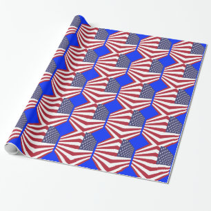 Usa Flag Wrapping Paper