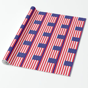 USA Flag Wrapping Paper