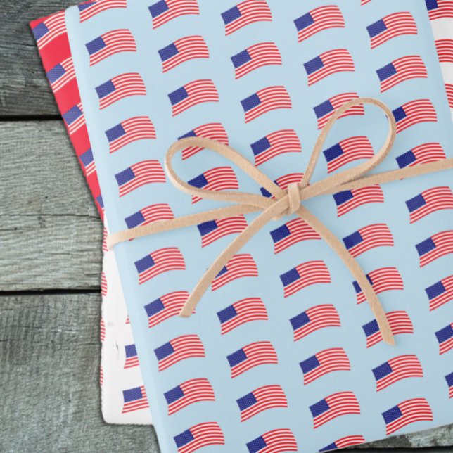 USA Flag Wrapping Paper Sheet (Creator Uploaded)