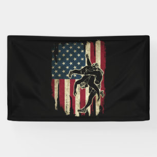 Usa Flag Wrestling American Flag Wrestling Wrestle Banner