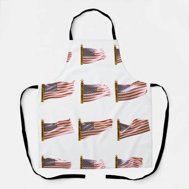 USA Flags Flying Apron (Front)