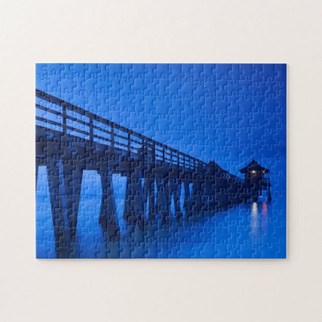 USA, Florida, Gulf Coast, Naples, Naples Pier Jigsaw Puzzle (Horizontal)