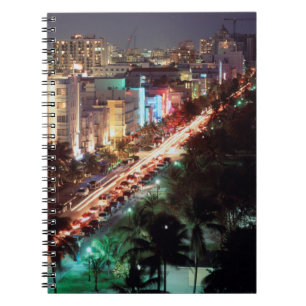 USA, Florida, Miami Beach, Ocean Drive, Art Deco 2 Notebook