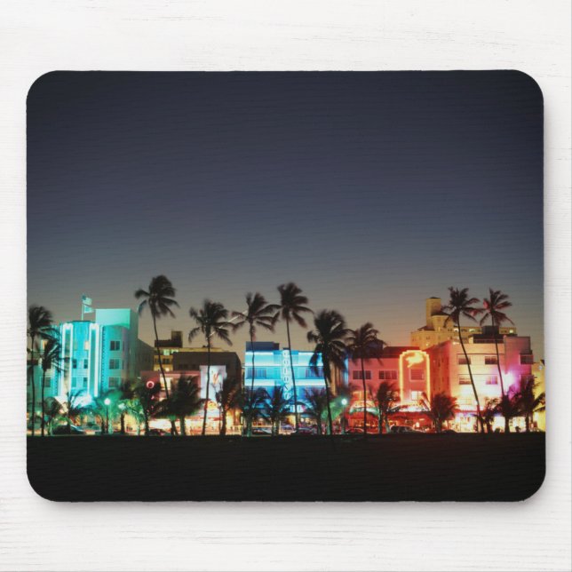 USA, Florida, Miami Beach, Ocean Drive, Art Deco Mouse Mat (Front)
