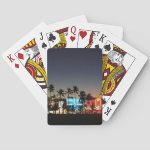 USA, Florida, Miami Beach, Ocean Drive, Art Deco Playing Cards