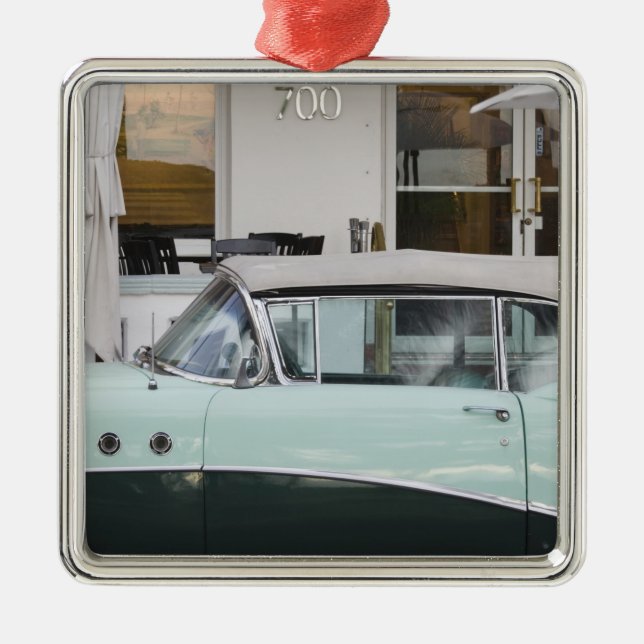 USA, Florida, Miami Beach: South Beach, 1956 Metal Tree Decoration (Front)