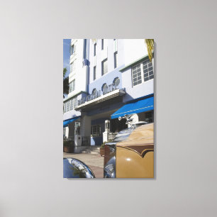 USA, Florida, Miami Beach: South Beach, Art Deco Canvas Print