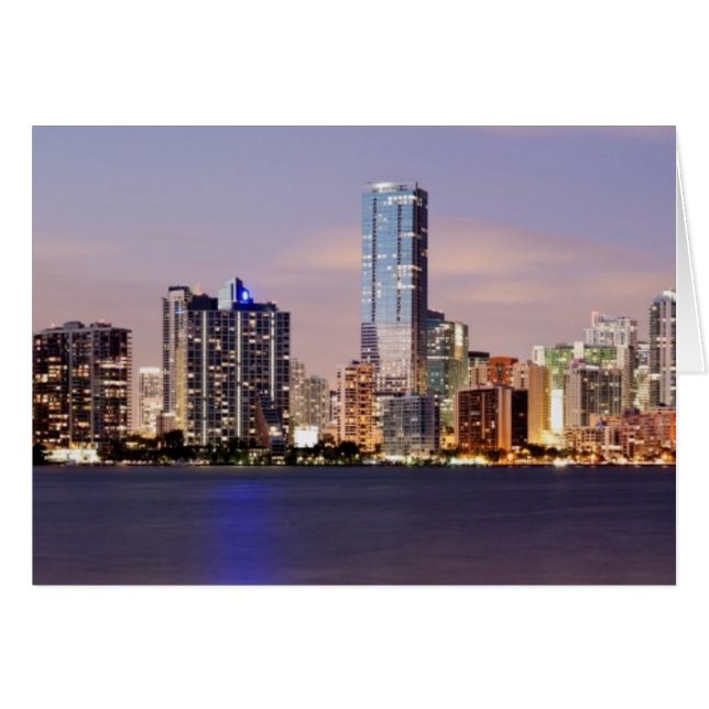 USA, Florida, Miami skyline at dusk 2 (Front Horizontal)