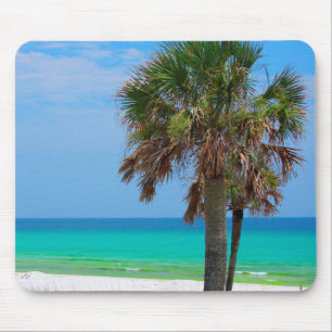 USA, Florida. Palm Trees On Emerald Coast Mouse Mat