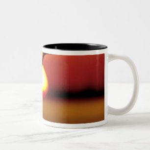 USA, Florida, St. Petersburg, Fort De Soto Two-Tone Coffee Mug