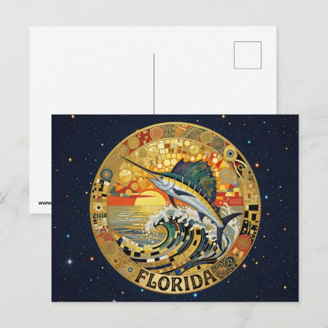 USA Florida state symbols Postcard (Front/Back)