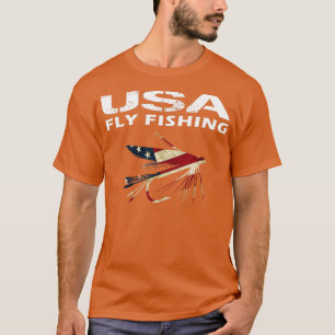 USA Fly Fishingfor People Who Fish With a Fly Rod T-Shirt