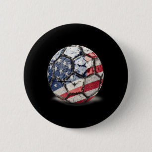Usa Footbyll Soccer 6 Cm Round Badge