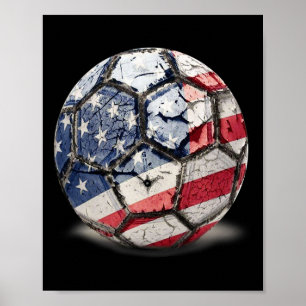 Usa Footbyll Soccer Poster