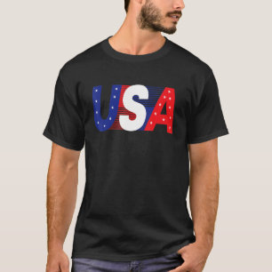 Usa Fourth Of July Patriotic American Flag 4th Cel T-Shirt
