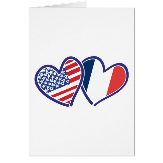 USA France Love Hearts (Front)