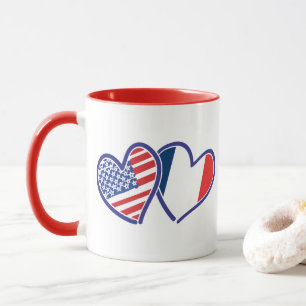 USA---France-Love Mug