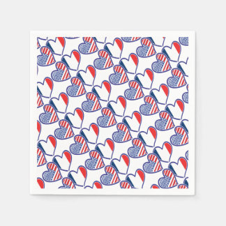 USA---France-Love Napkin