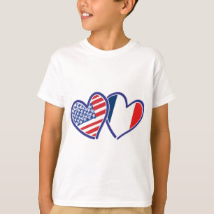 USA---France-Love T-Shirt