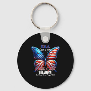 Usa freedom isn't free! key ring