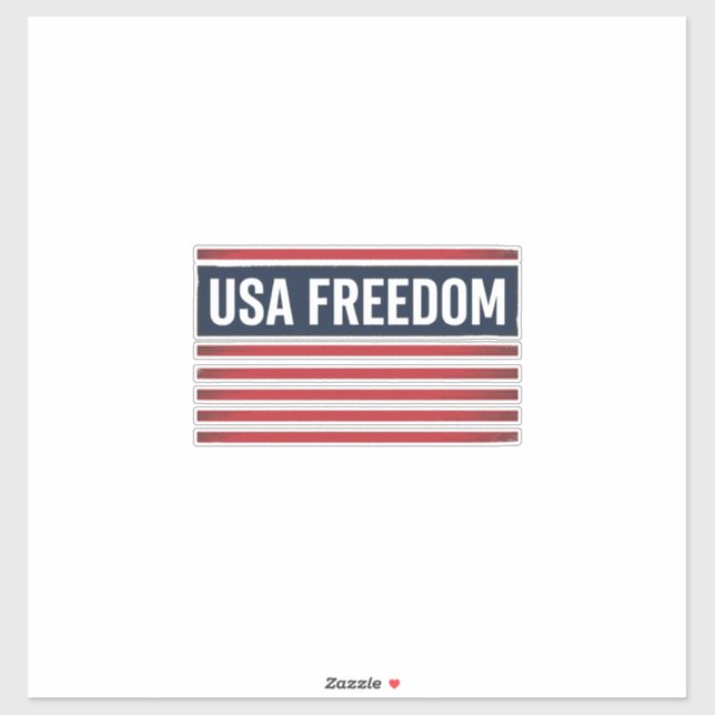 USA Freedom Patriotic Flag Style Vector Design_1 (Sheet)