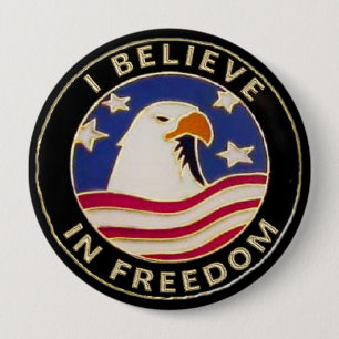 usa freedom Pinback Buttons Backpack or Hat Pin