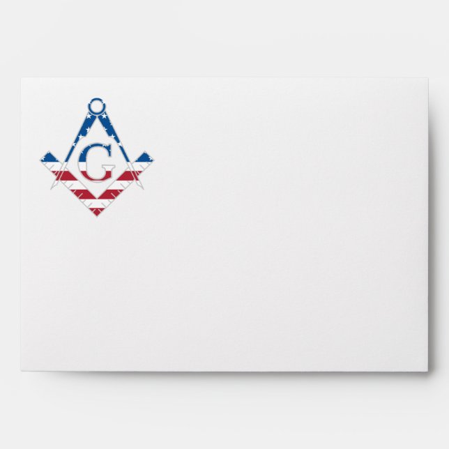 USA Freemasonic symbol Envelopes (Front)