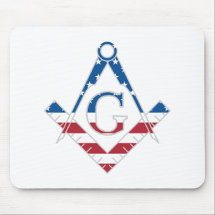 USA Freemasonic symbol Mouse Mat