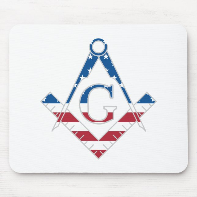 USA Freemasonic symbol Mouse Mat (Front)