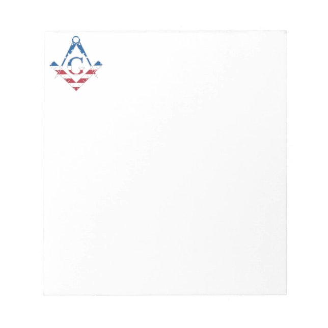 USA Freemasonic symbol Notepad (Front)