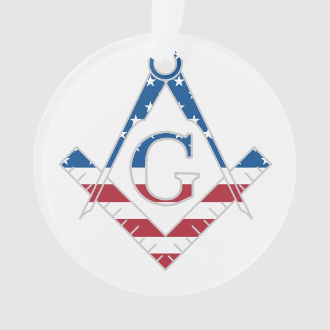 USA Freemasonic symbol Ornament (Front)