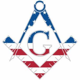 USA Freemasonic symbol Standing Photo Sculpture