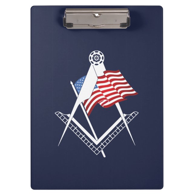 USA freemasonry symbol Clipboard (Front)