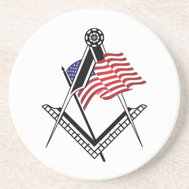 USA freemasonry symbol Coaster (Front)