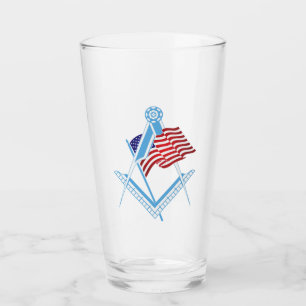 USA freemasonry symbol Glass