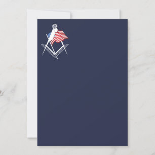USA freemasonry symbol Invitation