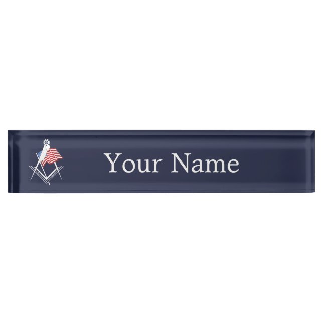 USA freemasonry symbol Nameplate (Front)