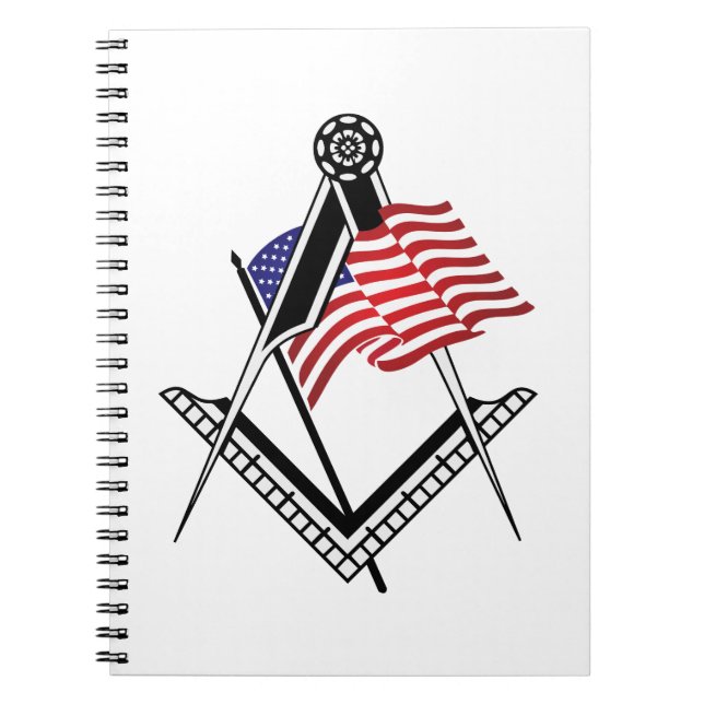 USA freemasonry symbol Notebook (Front)