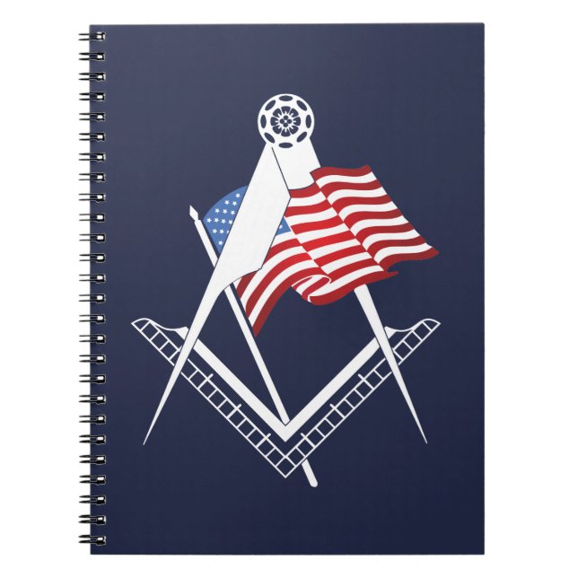 USA freemasonry symbol Notebook (Front)